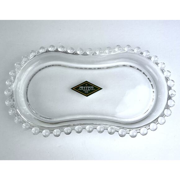 Chesterfield Clear Glass Sugar and Creamer Set with Tray, Godinger Silver Art Co - Picture 6 of 9